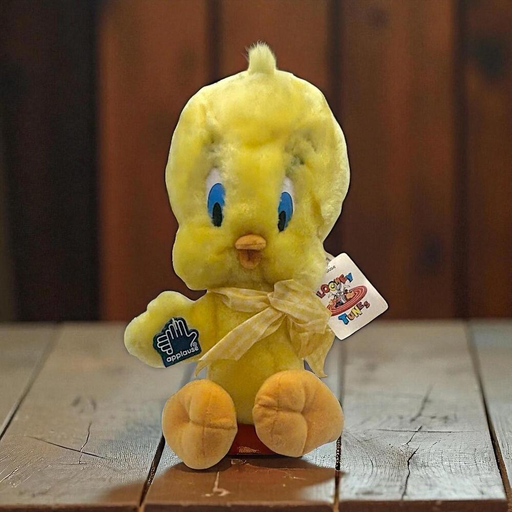 Looney Tunes Tweety Bird Stuffed Toy Plush By Applause 15” New With Tags Clean